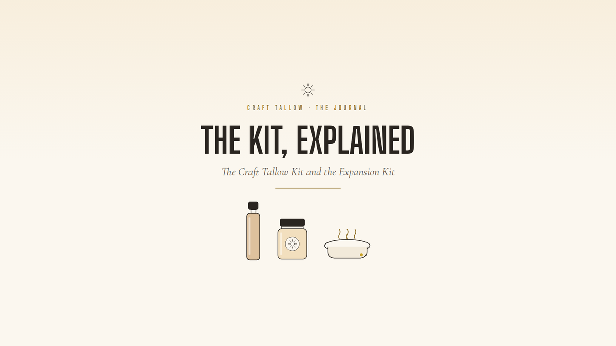 The Craft Tallow Kit and the Expansion Kit, explained