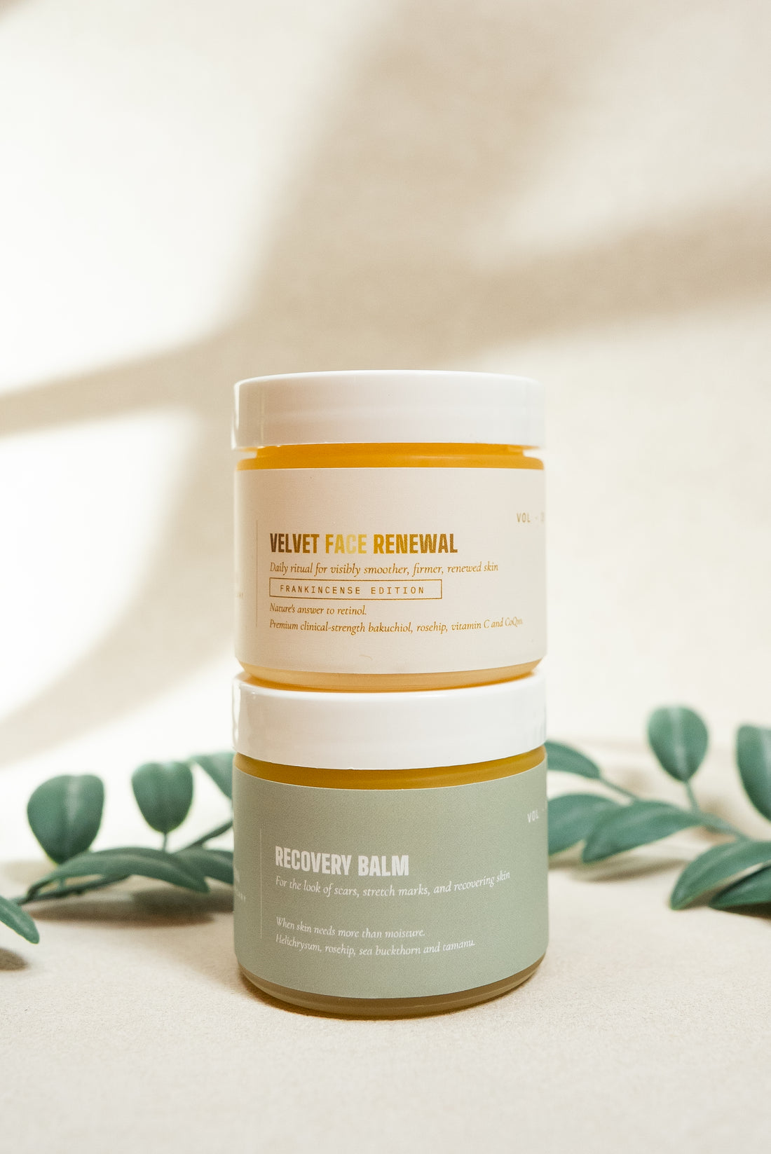 The Premium Pair · Velvet Face Renewal + Recovery Balm
