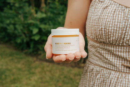 Velvet Face Renewal · 1% Bakuchiol + Vitamin C + CoQ10 Tallow Face Balm