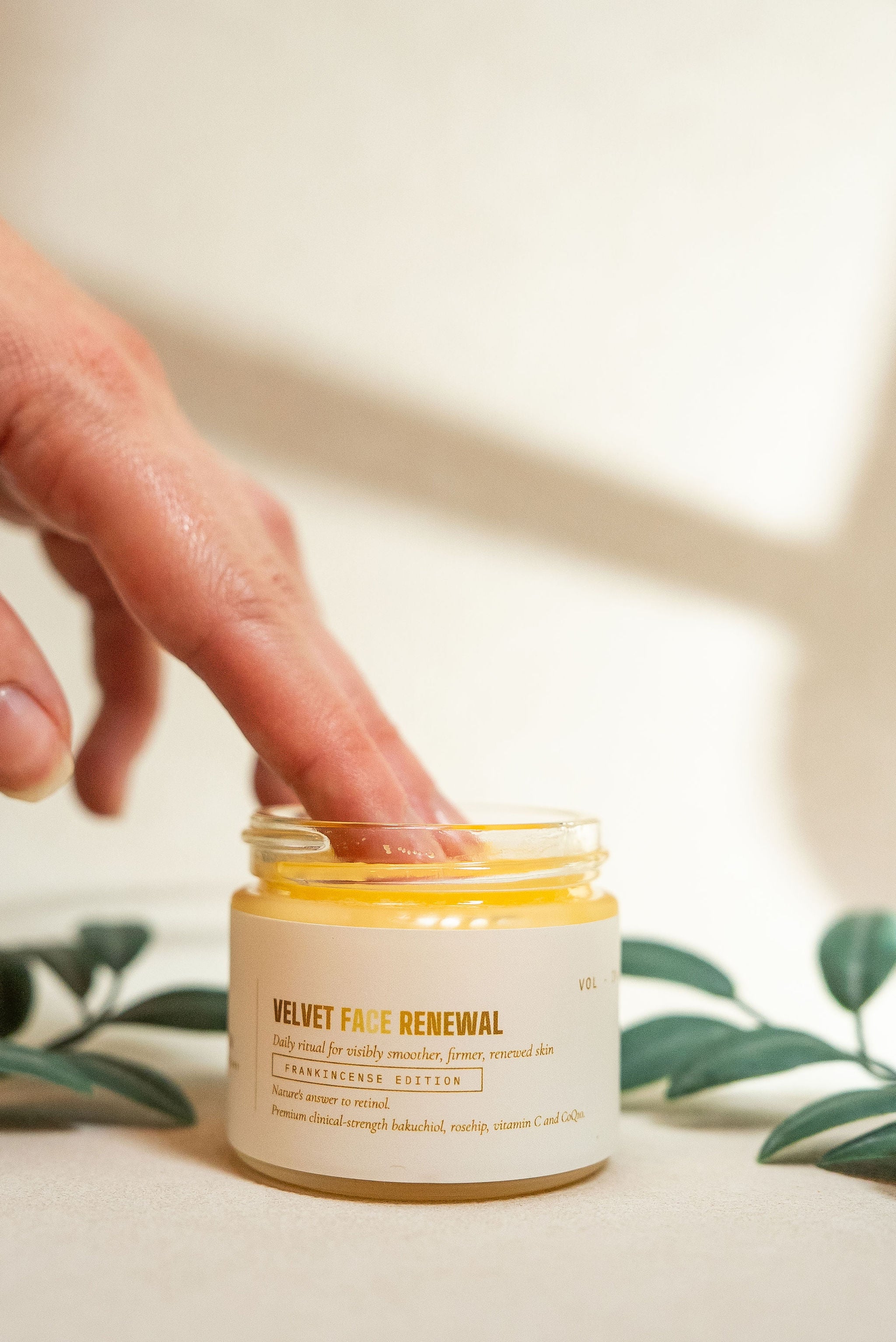 Velvet Face Renewal · 1% Bakuchiol + Vitamin C + CoQ10 Tallow Face Balm