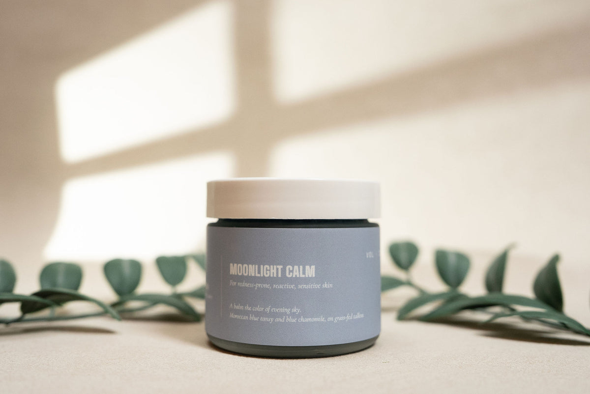 Moonlight Calm · Blue Tansy Tallow Balm for Redness-Prone Skin