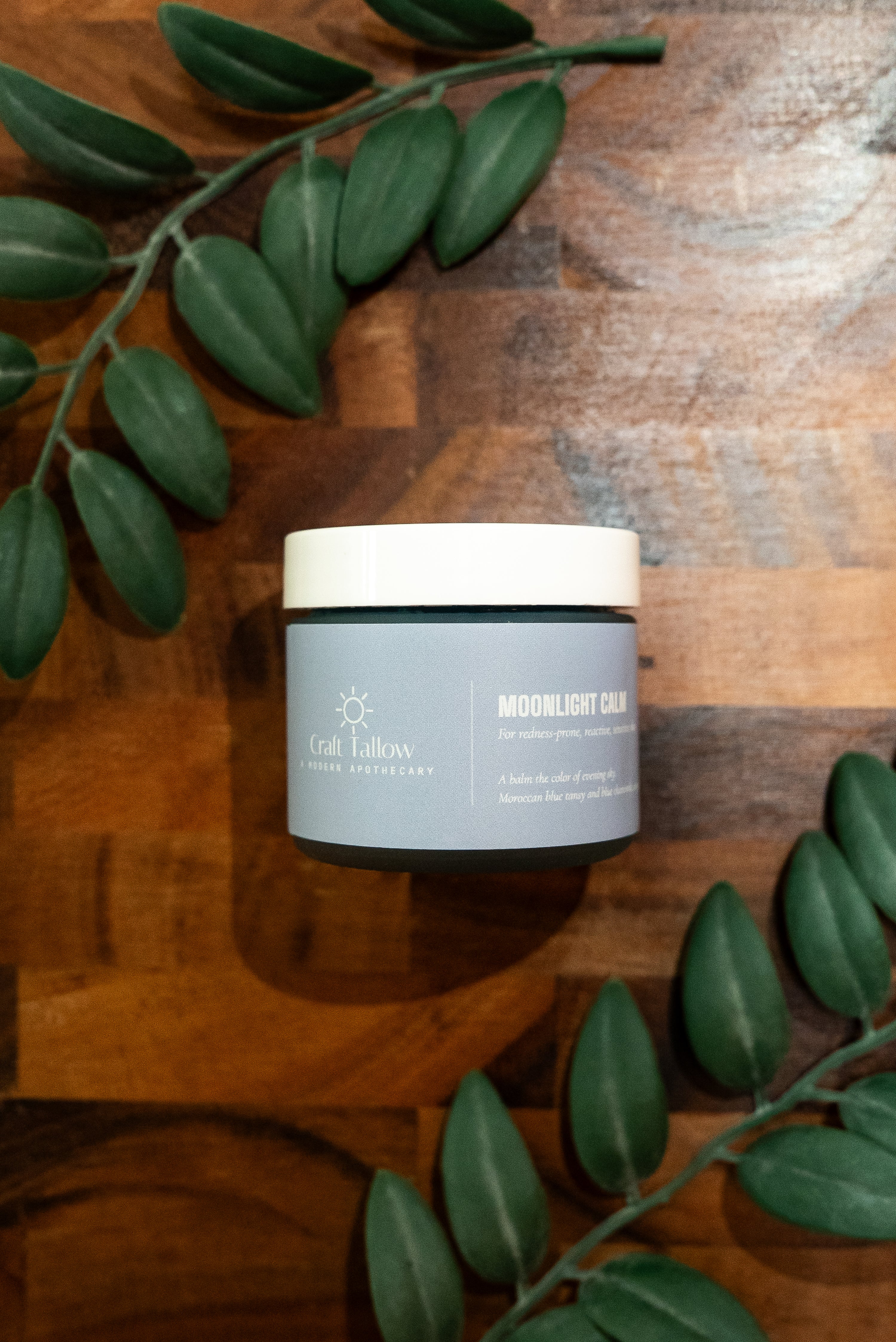 Moonlight Calm · Blue Tansy Tallow Balm for Redness-Prone Skin