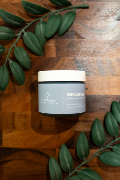 Moonlight Calm · Blue Tansy Tallow Balm for Redness-Prone Skin