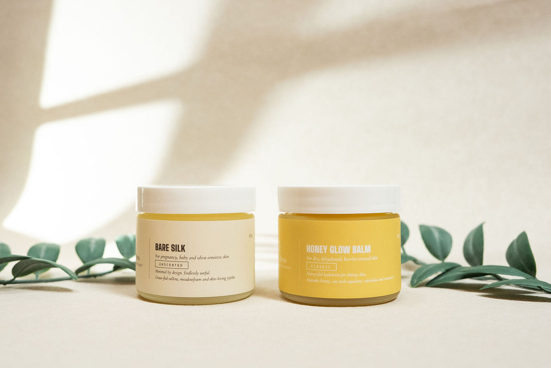 The Starter Pair · Bare Silk + Honey Glow Balm