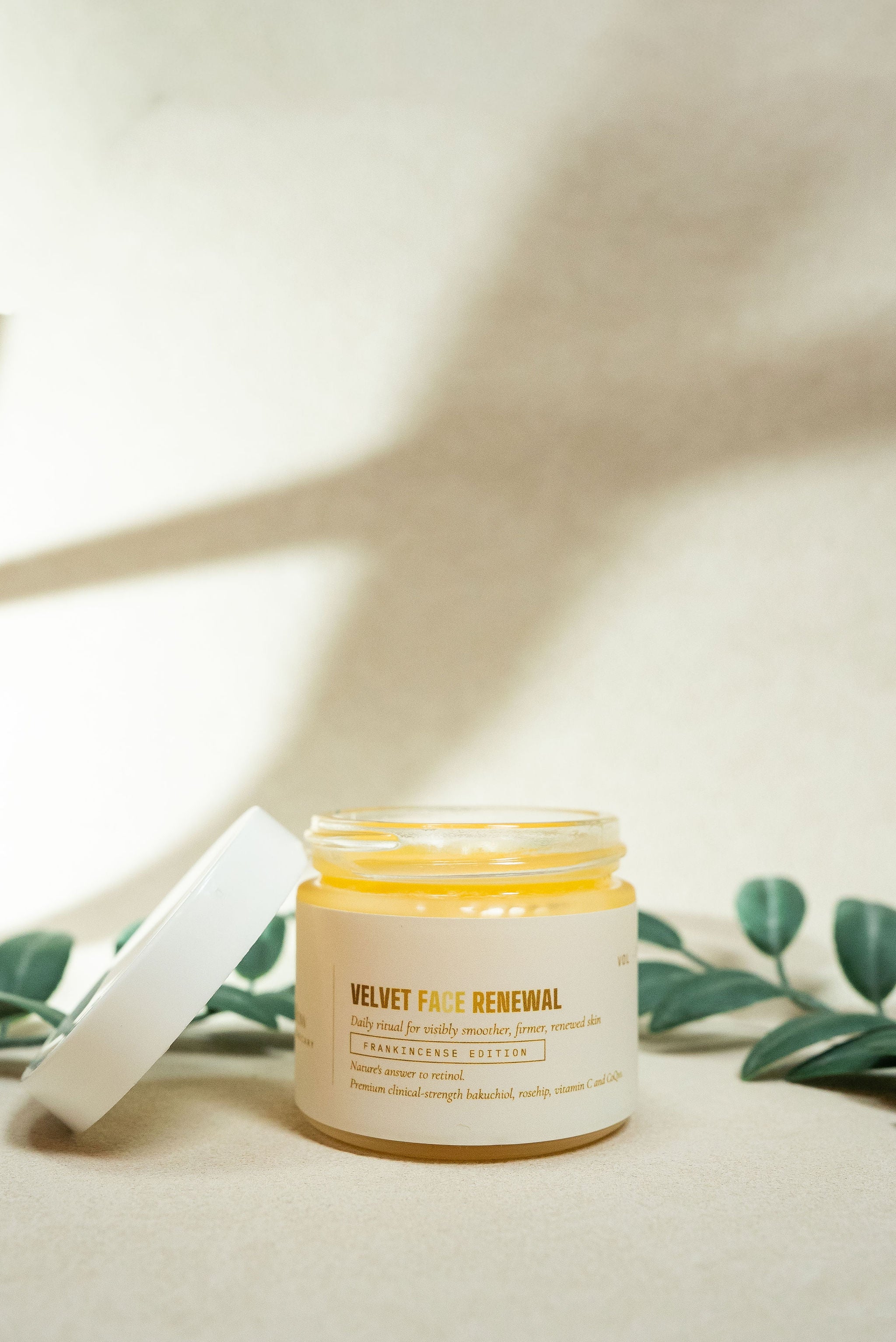 Velvet Face Renewal · 1% Bakuchiol + Vitamin C + CoQ10 Tallow Face Balm