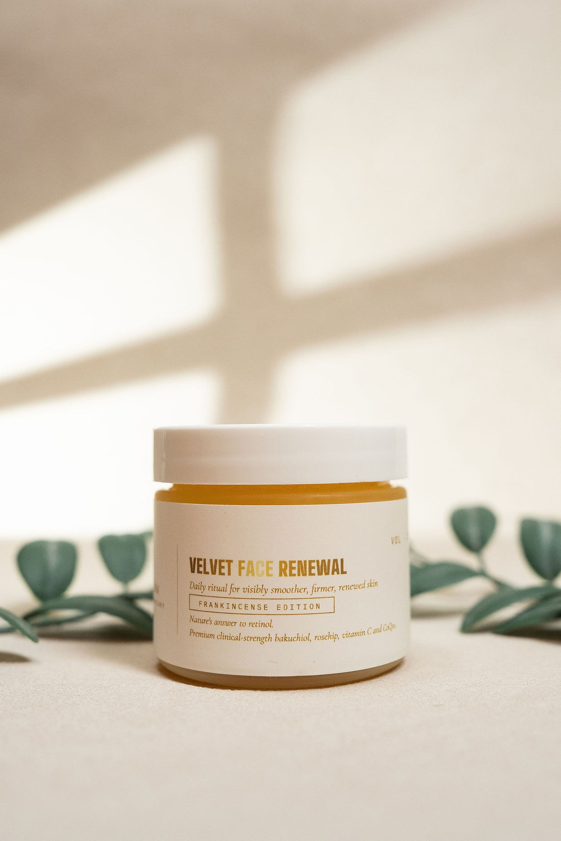 Velvet Face Renewal · 1% Bakuchiol + Vitamin C + CoQ10 Tallow Face Balm