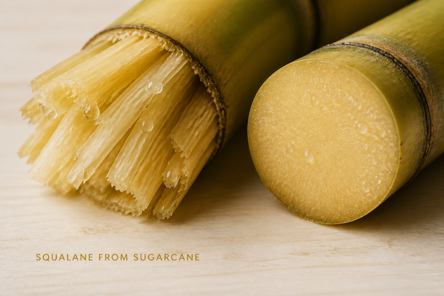 Sugarcane, cut, the plant squalane is made from